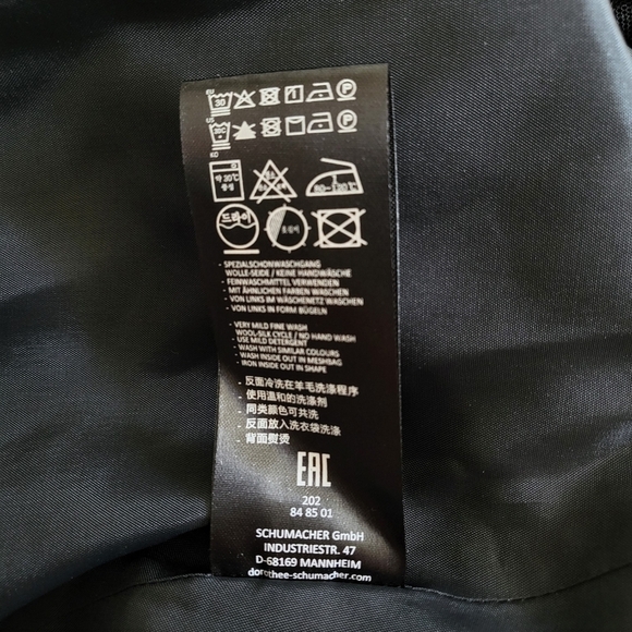 New Dorothee Schumacher Sequin Shimmer Black Pencil Midi Skirt NWT 6 US/Medium - Picture 12 of 13